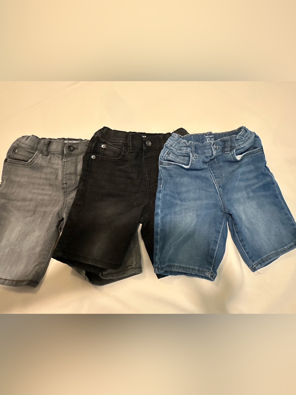 The Children's Place Shorts Jeans Trio — Blue, Black & Gray